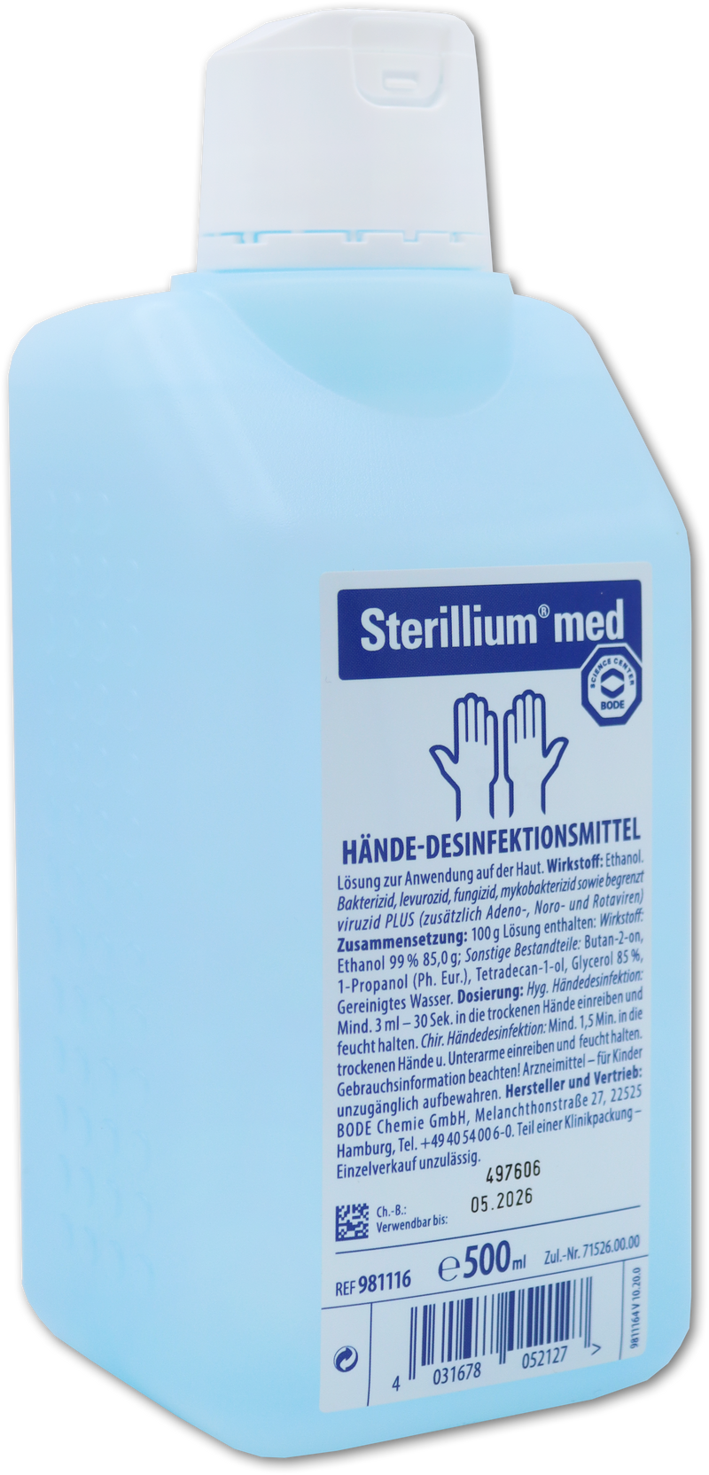 Sterillium med Händedesinfektion 500ml Flasche