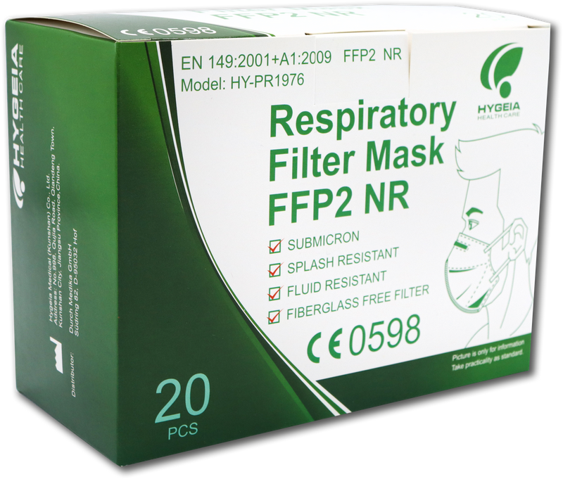 Filtrierende Halbmaske FFP2 mit elastischen Bändern